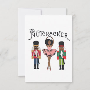 Boca Raton Black Nutcracker Funny Weihnachten RSVP Karte