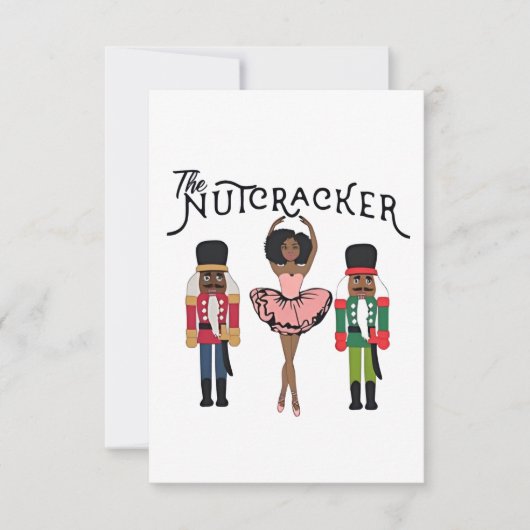 Boca Raton Black Nutcracker Funny Weihnachten RSVP Karte (Vorderseite)