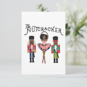 Boca Raton Black Nutcracker Funny Weihnachten RSVP Karte (Stehend Vorderseite)