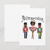 Boca Raton Black Nutcracker Funny Weihnachten RSVP Karte (Vorne/Hinten)