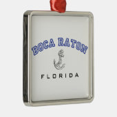 Boca Raton, FL w/anchor Ornament Aus Metall (Rechts)
