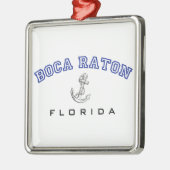 Boca Raton, FL w/anchor Ornament Aus Metall (Links)