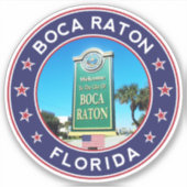 Boca Raton Florida, Aufkleber (Vorderseite)