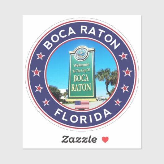 Boca Raton Florida, Aufkleber (Blatt)