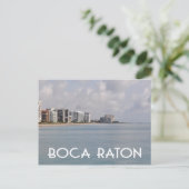 Boca Raton Florida Beach Szene Postkarte (Stehend Vorderseite)