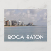 Boca Raton Florida Beach Szene Postkarte (Vorderseite)