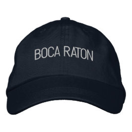 Boca Raton Florida bestickt Baseballhut Bestickte Baseballkappe