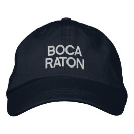 Boca Raton Florida bestickt Baseballhut Bestickte Baseballkappe