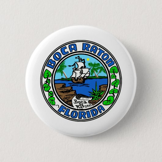 Boca Raton Florida Button (Vorderseite)