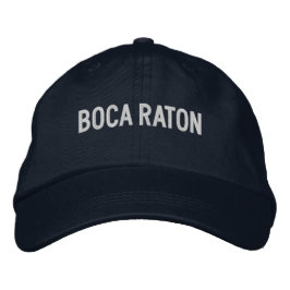 Boca Raton Florida Embroidered Baseball Hat Bestickte Baseballkappe