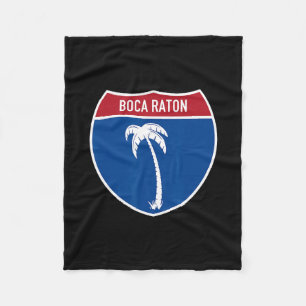 Boca Raton Florida Fl Interstate Highway Urlaub Fleecedecke