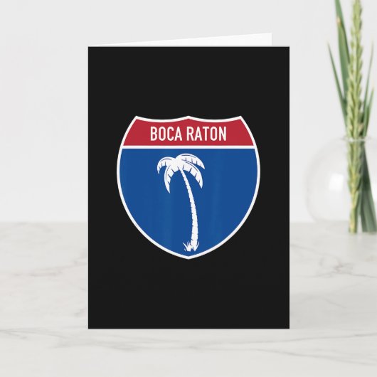 Boca Raton Florida Fl Interstate Highway Urlaub Karte (Vorderseite)