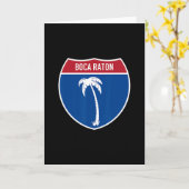 Boca Raton Florida Fl Interstate Highway Urlaub Karte (Gelbe Blume)