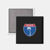 Boca Raton Florida Fl Interstate Highway Urlaub Magnet (Vorderseite/Rückseite)
