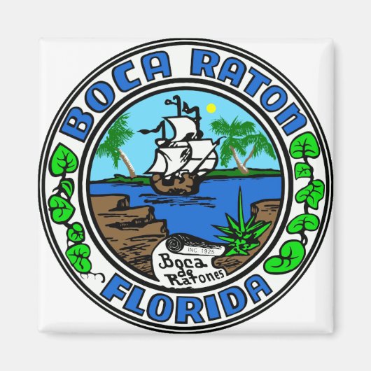 Boca Raton Florida Magnet (Vorne)