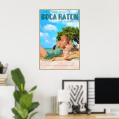 Boca Raton Florida Marilyn Monroe John Kennedy Poster (Heimbüro)