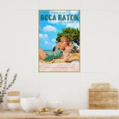 Boca Raton Florida Marilyn Monroe John Kennedy Poster (Küche)
