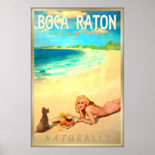 BOCA RATON Florida Natürlich Marilyn Monroe Pin U Poster
