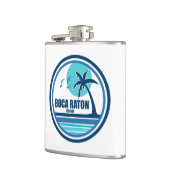 Boca Raton Florida Palm Tree Birds Flachmann (Links)