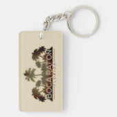 Boca Raton Florida Palme zwei Schlüsselanhänger (Rückseite)