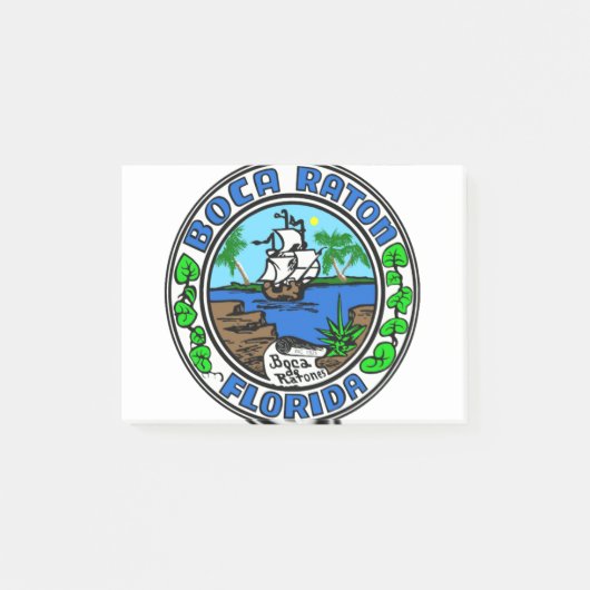 Boca Raton Florida Post-it Klebezettel (Vorderseite)