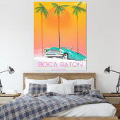 Boca Raton Florida Reiseplakat. Leinwanddruck (Insitu (Schlafzimmer))