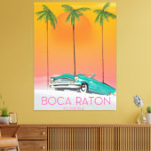 Boca Raton Florida Reiseplakat. Leinwanddruck (Insitu (Wohnzimmer))