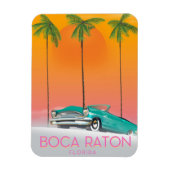 Boca Raton Florida Reiseplakat. Magnet (Vertikal)