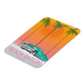 Boca Raton Florida Reiseplakat. Magnet (Linke Seite)