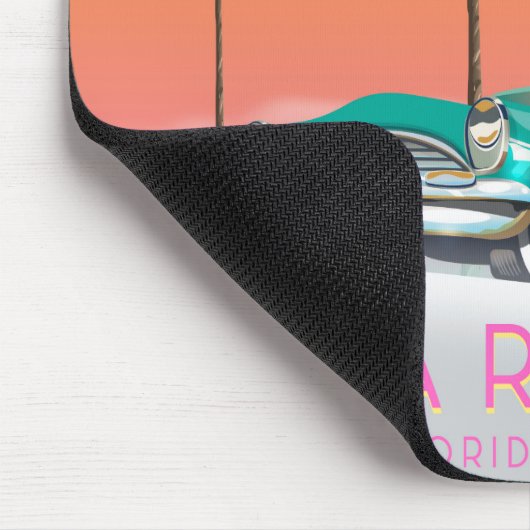 Boca Raton Florida Reiseplakat. Mousepad (Ecke)