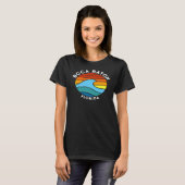 Boca Raton Florida Retro Wave Premium T-Shirt (Vorne ganz)