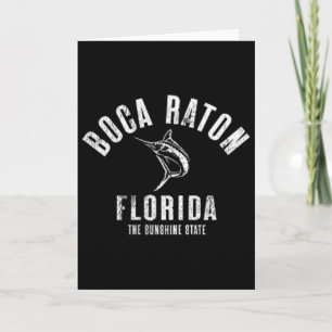 Boca Raton Florida Strand Fl Retro Vintage Strand Karte