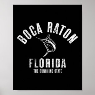 Boca Raton Florida Strand Fl Retro Vintage Strand Poster