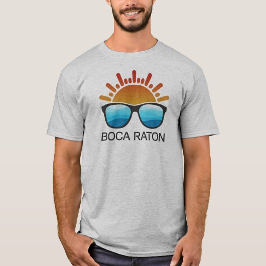 Boca Raton Florida Sunglasses T-Shirt (Vorderseite)