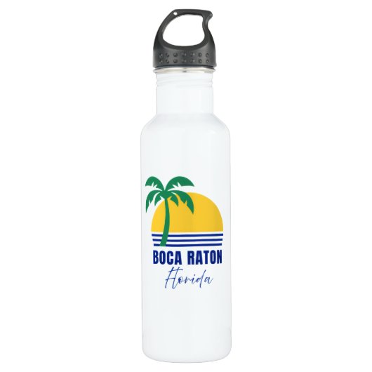 Boca Raton Florida Water Bottle Edelstahlflasche (Vorderseite)