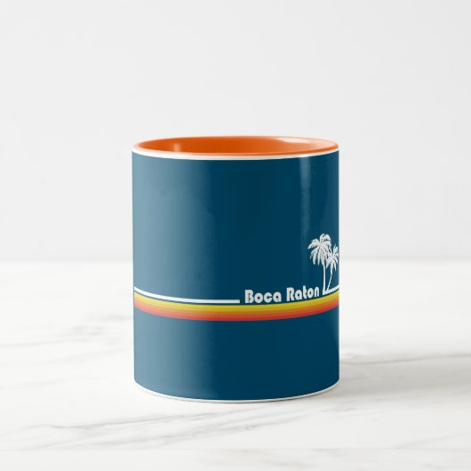 Boca Raton Florida Zweifarbige Tasse (Mittel)