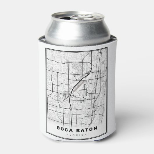 Boca Raton Map Dosenkühler (Kanne Vorderseite)