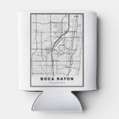 Boca Raton Map Dosenkühler (Rückseite)