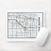 Boca Raton Map Mousepad (Mit Mouse)