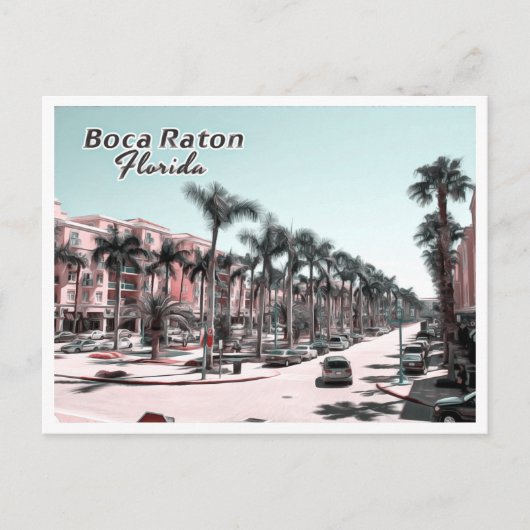BOCA RATON - PALM BEACH FLORIDA POSTKARTE (Vorderseite)