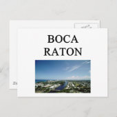 Boca-Raton Postkarte (Vorne/Hinten)