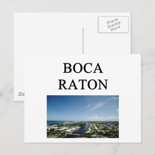 Boca-Raton Postkarte (Vorne/Hinten)