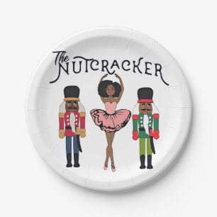 Boca Raton Schwarzer Nussknacker Lustiger Weihnach Pappteller