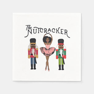 Boca Raton Schwarzer Nussknacker Lustiger Weihnach Serviette