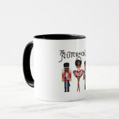 Boca Raton Schwarzer Nussknacker Lustiger Weihnach Tasse (Vorderseite Links)