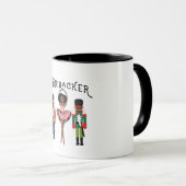 Boca Raton Schwarzer Nussknacker Lustiger Weihnach Tasse (VorderseiteRechts)