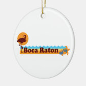 Boca Raton - Strand-Entwurf Keramik Ornament (Links)