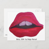 Boca von Diego Manuel Postkarte (Vorne/Hinten)