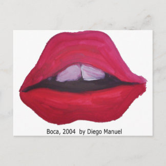 Boca von Diego Manuel Postkarte