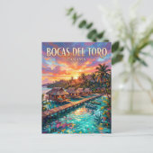 Bocas del Toro Panama Postkarte (Stehend Vorderseite)